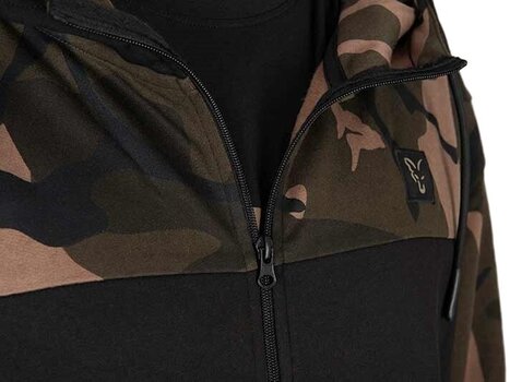 Sudadera Fox Sudadera LW Black/Camo Split Zip Hoody - S - 7