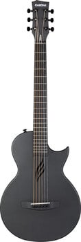 Folk Guitar Cascha Carbon Fibre Acoustic Guitar Black Matte Folk Guitar - 2