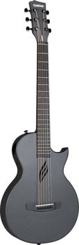 Folk Guitar Cascha Carbon Fibre Acoustic Guitar Black Matte Folk Guitar - 4