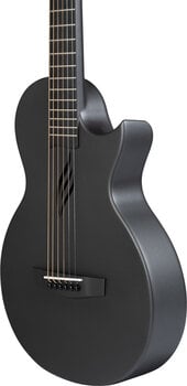 Folk Guitar Cascha Carbon Fibre Acoustic Guitar Black Matte Folk Guitar - 6