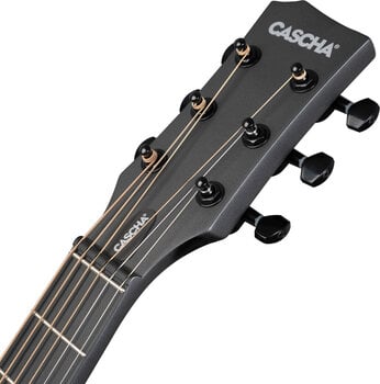 Guitare acoustique Cascha Carbon Fibre Acoustic Guitar Black Matte - 11