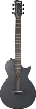 Elektroakusztikus gitár Cascha Carbon Fibre Electric Acoustic Guitar Black Matte - 2