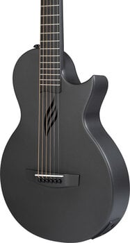 Special Acoustic-electric Guitar Cascha Carbon Fibre Electric Acoustic Guitar Black Matte - 6
