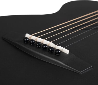 Speciell akustisk-elektrisk gitarr Cascha Carbon Fibre Electric Acoustic Guitar Black Matte - 10
