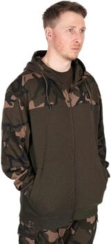 Sweatshirt Fox Sweatshirt LW Khaki/Camo Split Zip Hoody - S - 3