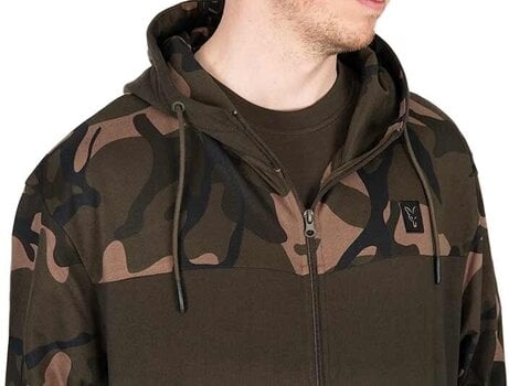 Huvtröja Fox Huvtröja LW Khaki/Camo Split Zip Hoody - S - 4