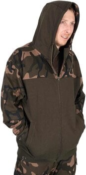 Sweatshirt Fox Sweatshirt LW Khaki/Camo Split Zip Hoody - S - 9