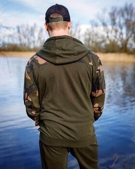 Hættetrøje Fox Hættetrøje LW Khaki/Camo Split Zip Hoody - S - 10