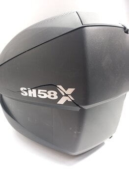 Заден куфар за мотор / Чантa за мотор Shad Top Case SH58X Carbon (B-Stock) #953218 (Повреден) - 8