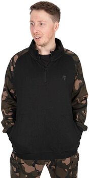 Hættetrøje Fox Hættetrøje LW Black/Camo Qtr Zip - M - 4