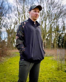 Sweat à capuche Fox Sweat à capuche LW Black/Camo Qtr Zip - M - 14