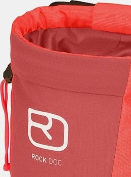 Bag and Magnesium for Climbing Ortovox First Aid Rock Doc Chalk Bag Coral - 2