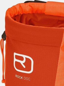Bag and Magnesium for Climbing Ortovox First Aid Rock Doc Chalk Bag Burning Orange - 2