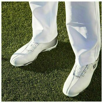 Men's golf shoes Footjoy DNA Helix BOA White-Black 40,5 - 5