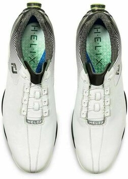 Chaussures de golf pour hommes Footjoy DNA Helix BOA Blanc-Noir 42,5 - 2