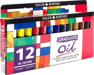 Tempera ad olio Daler Rowney Graduate Set di colori ad olio 12 x 22 ml - 2