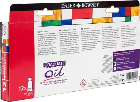 Uljana boja Daler Rowney Graduate Set uljanih boja 12 x 22 ml - 4