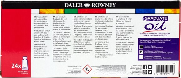 Olejová barva Daler Rowney Graduate Sada olejových barev 24 x 22 ml - 2