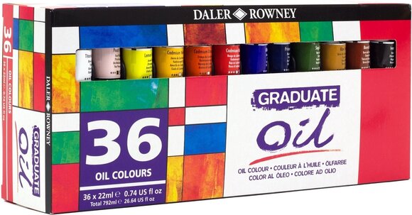 Oil colour Daler Rowney Graduate Set of Oil Paints 36 x 22 ml - 3