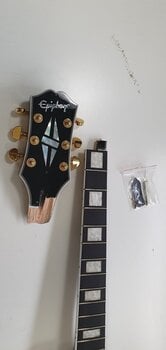 E-Gitarre Epiphone Les Paul Custom Ebony (Beschädigt) - 3