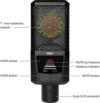 Kondenzatorski studijski mikrofon LEWITT RAY Kondenzatorski studijski mikrofon - 3
