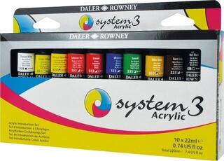 Akrilna boja Daler Rowney System3 Set akrilnih boja 10 x 22 ml - 2