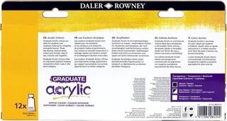 Tinta acrílica Daler Rowney Graduate Set of Acrylic Paints 12 x 22 ml - 1