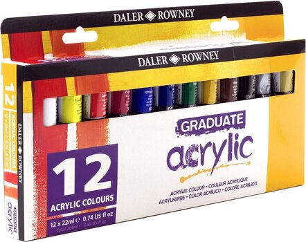 Akrylfärg Daler Rowney Graduate Uppsättning av akrylfärger 12 x 22 ml - 3