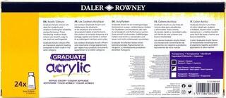 Akrilna boja Daler Rowney Graduate Set akrilnih boja 24 x 22 ml - 1