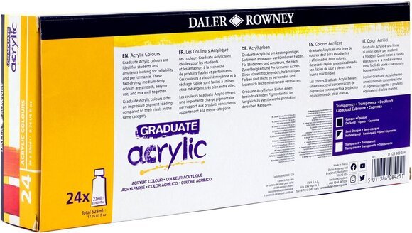 Acrylverf Daler Rowney Graduate Set acrylverf 24 x 22 ml - 4