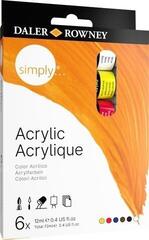 Akrilna boja Daler Rowney Simply Set akrilnih boja 6 x 12 ml - 2
