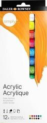 Akrilna boja Daler Rowney Simply Set akrilnih boja 12 x 12 ml - 2