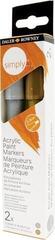 Pennarell Daler Rowney Simply Acrylic Marker Set di pennarelli acrilici 2 - 3 mm Gold and Silver 2 x 5,3 ml - 2