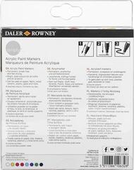 Pennarell Daler Rowney Simply Acrylic Marker Set di pennarelli acrilici 2 - 3 mm 8 x 5,3 ml - 1