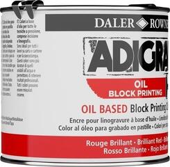 Verf voor linosnede Daler Rowney Adigraf Block Printing Oil Verf voor linosnede Brilliant Red 250 ml - 1
