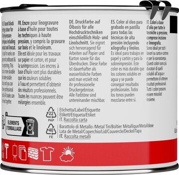 Боя за линогравюра Daler Rowney Adigraf Block Printing Oil Боя за линогравюра Brilliant Red 250 ml - 4