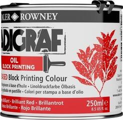 Verf voor linosnede Daler Rowney Adigraf Block Printing Oil Verf voor linosnede Brilliant Red 250 ml - 7