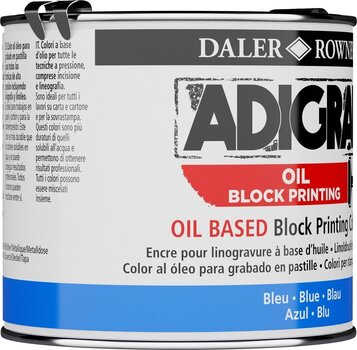 Barva za linotisk Daler Rowney Adigraf Block Printing Oil Barva za linotisk Blue 250 ml - 2