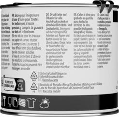 Farba do linorytu Daler Rowney Adigraf Block Printing Oil Farba do linorytu Black 250 ml - 3