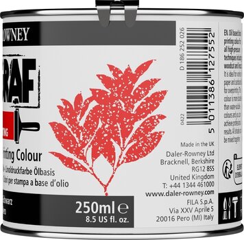 Färg för linoleumsnitt Daler Rowney Adigraf Block Printing Oil Färg för linoleumsnitt Black 250 ml - 7