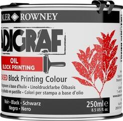 Farba do linorytu Daler Rowney Adigraf Block Printing Oil Farba do linorytu Black 250 ml - 7
