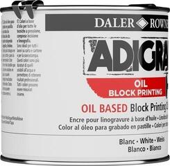 Paint For Linocut Daler Rowney Adigraf Block Printing Oil Paint For Linocut White 250 ml - 1