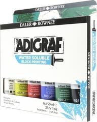Verf voor linosnede Daler Rowney Adigraf Block Printing Water Soluble Colour Verf voor linosnede 6 x 59 ml - 2
