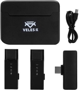 Microfono per smartphone Veles-X Wireless Lavalier Microphone System Dual USB-C - 3