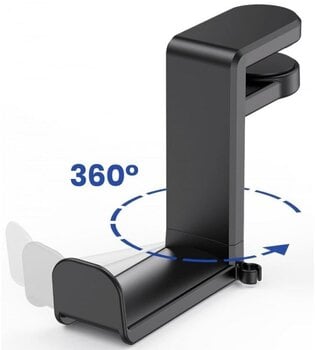 Soporte para auriculares Veles-X Headphone Hanger 360 Degree Rotation Black Soporte para auriculares - 4