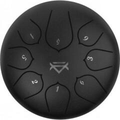 Tongue Drum Veles-X Steel 6 inch 8 Notes Jet Black Tongue Drum - 2