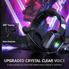 PC slúchadlá Onikuma K8 RGB Wired Gaming Headset Čierna PC slúchadlá - 1