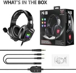 PC slúchadlá Onikuma K8 RGB Wired Gaming Headset Čierna PC slúchadlá - 2