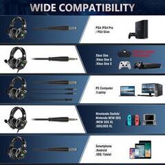 PC slúchadlá Onikuma K8 RGB Wired Gaming Headset Čierna PC slúchadlá - 3