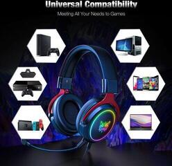 Słuchawki PC Onikuma X10 RGB Wired Gaming Headset With Detachable Mic Czarny Słuchawki PC - 1
